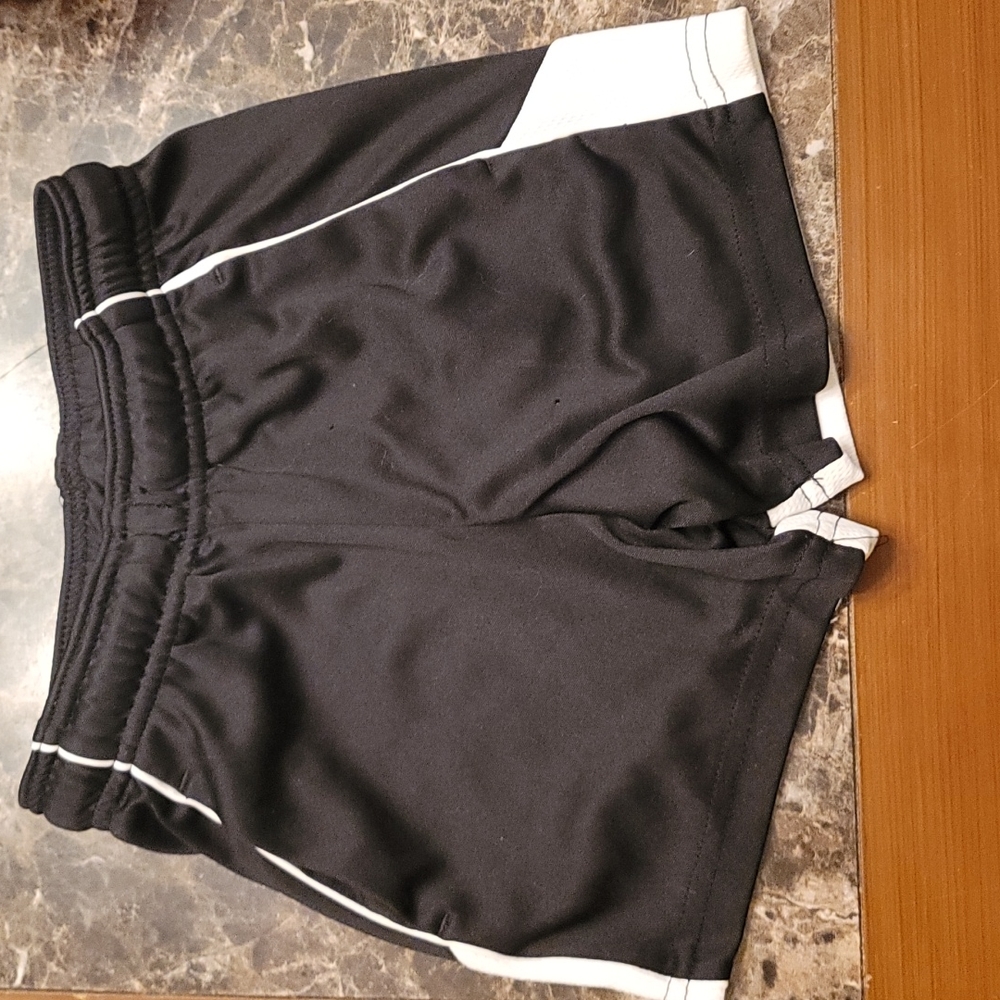 Black with White Basketball Shorts